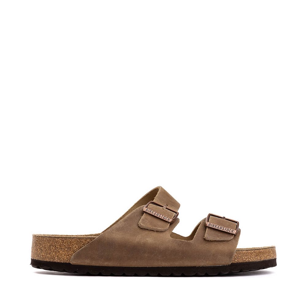Womens Birkenstock Arizona Soft Footbed Slide Sandal - Tobacco