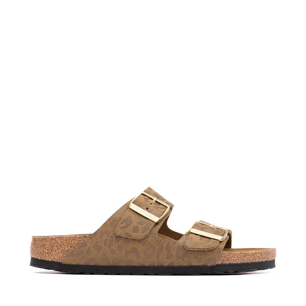 Womens Birkenstock Arizona Slide Sandal - Leo Khaki