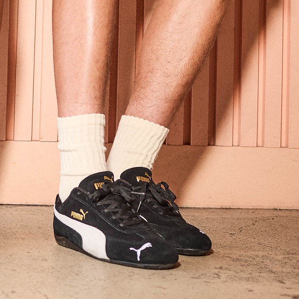 alternate view Mens PUMA Speedcat OG Athletic Shoe - Black / WhiteALT1C