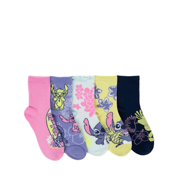 Stitch Crew Socks 5 Pack - Little Kid - Multicolor