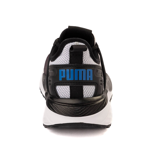 alternate view PUMA Pacer 23 Mesh Fade Athletic Shoe - Little Kid / Big Kid - PUMA Black / Feather Gray / PUMA Team RoyalALT4