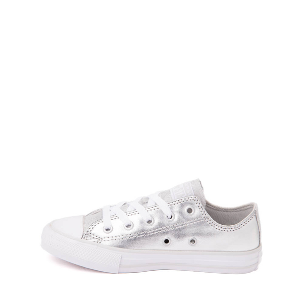 alternate view Converse Chuck Taylor All Star Lo Sparkle Party Sneaker - Little Kid - Metallic GraniteALT1