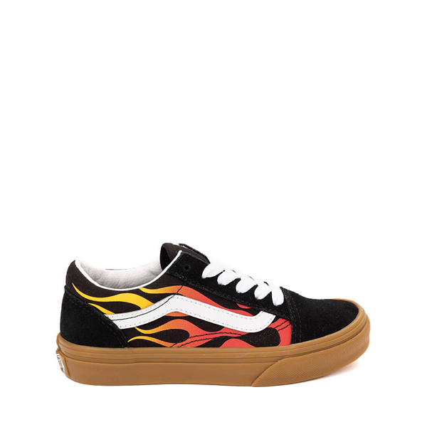 Boys vans with flames best sale