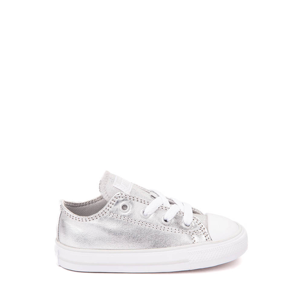 Converse one star ox trainer in silver hotsell