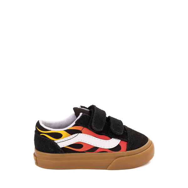 Vans Old Skool V Skate Shoe - Baby / Toddler Black Flame Gum