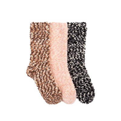 Slouch Socks 3 Pack - Little Kid - Black / White / Gray