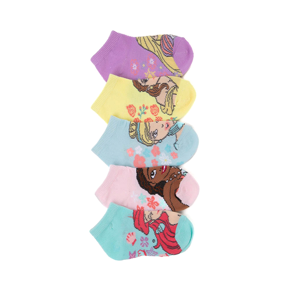 Disney Princess Ankle Socks 5 Pack - Toddler - Multicolor