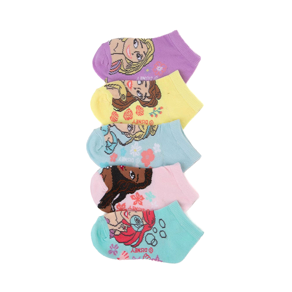 Disney Princess Ankle Socks 5 Pack - Toddler - Multicolor