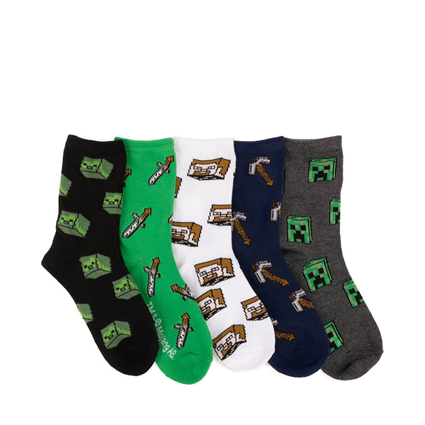 Minecraft Crew Socks 6 Pack - Little Kid - Multicolor