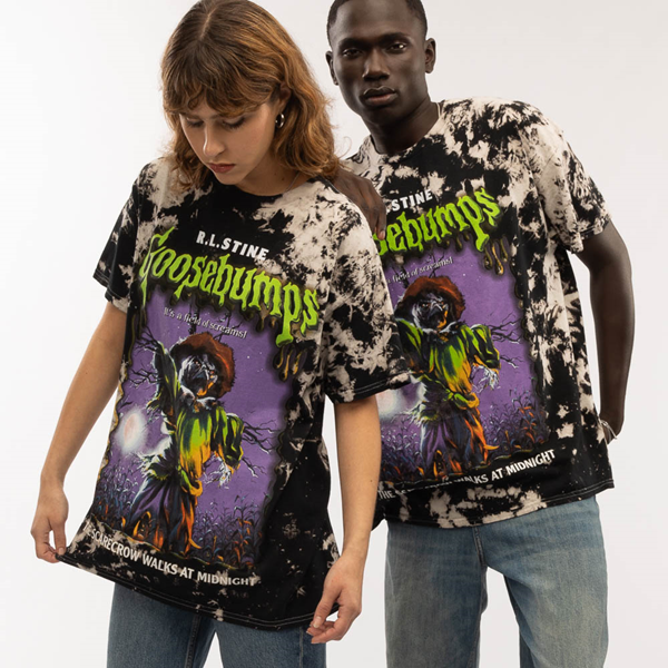 Goosebumps The Scarecrow Walks at Midnight Tee - Black / Bleach Wash