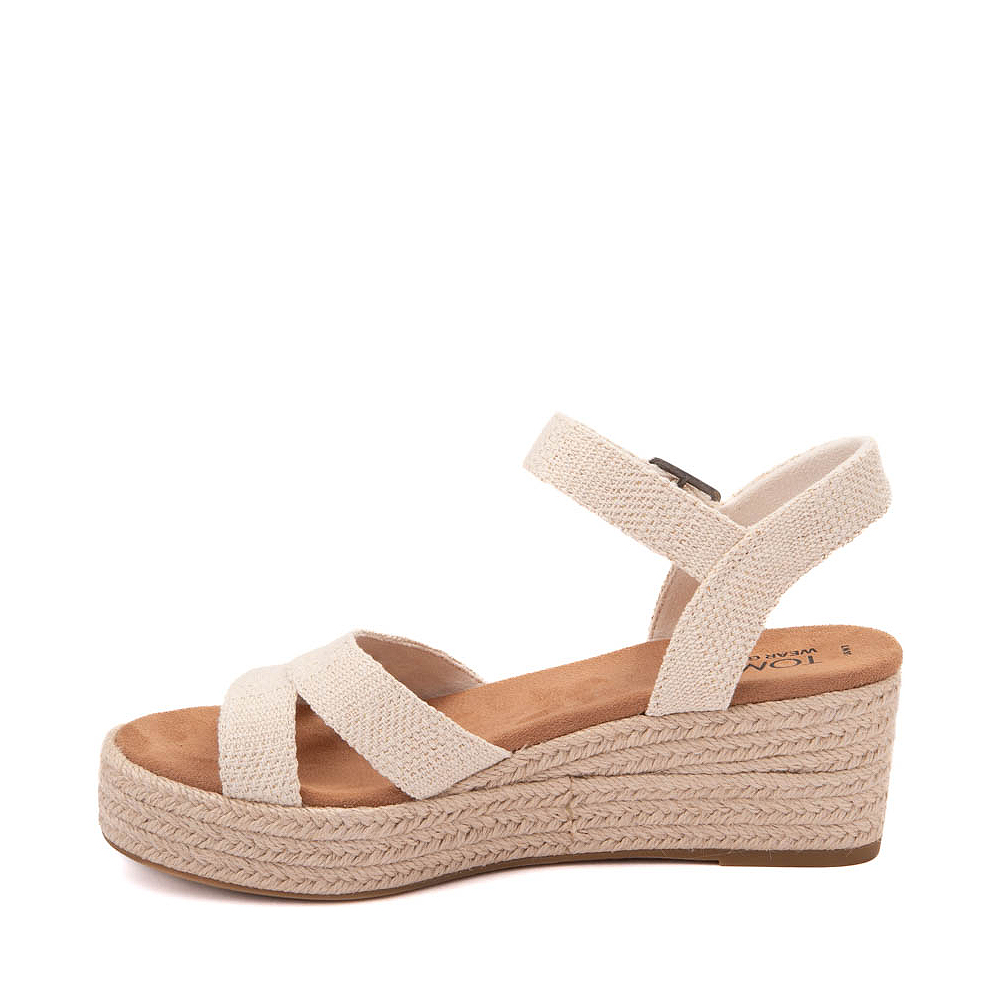 Womens TOMS Audrey Wedge Sandal - Metallic Natural | Journeys