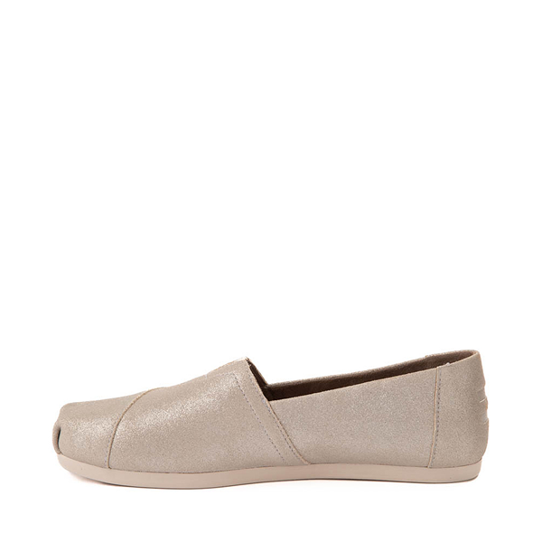 Womens TOMS Alpargata Metallic Slip-On Casual Shoe - Champagne