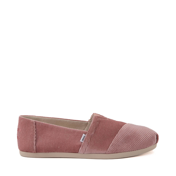 Womens TOMS Alpargata Corduroy Slip-On Casual Shoe - Pink