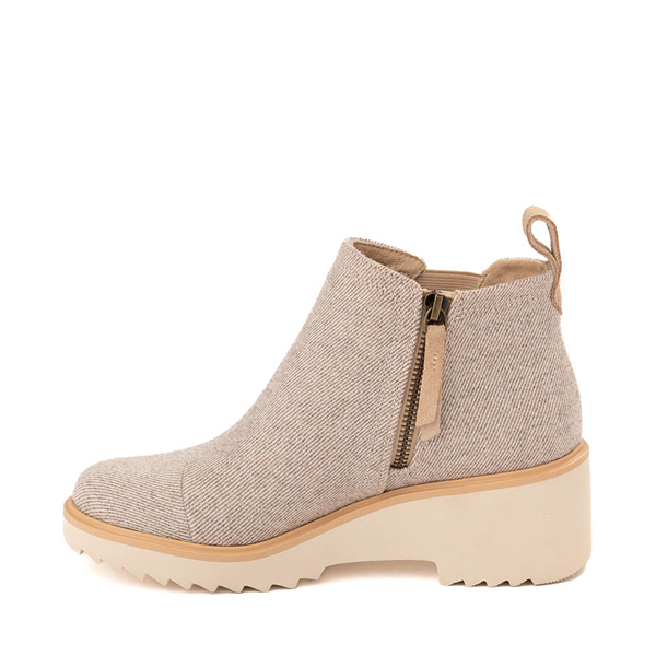 Womens TOMS Maude Wedge Boot - Shimmer Natural