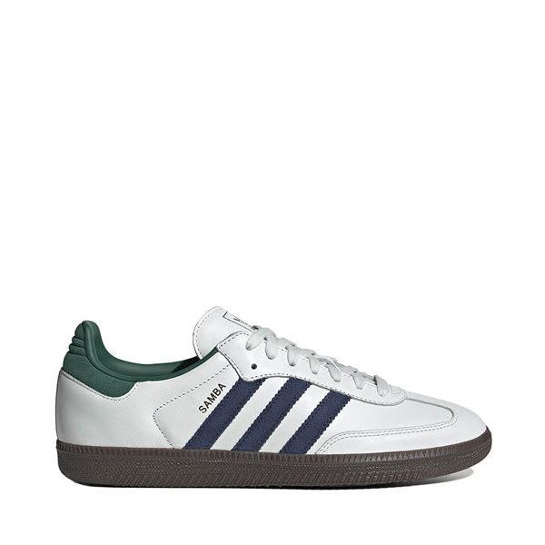 Mens adidas Samba OG Athletic Shoe - White / Black Collegiate Green