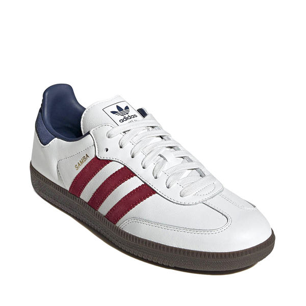 Mens adidas Samba OG Athletic Shoe Core White Team Victory Red Night Indigo Journeys