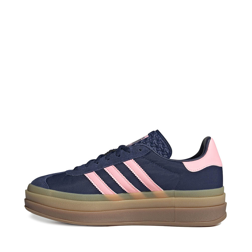 Womens adidas Gazelle Bold Athletic Shoe Dark Blue / Pink Spark