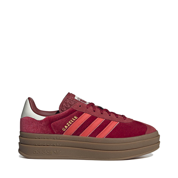 Adidas gazelle pink/white/red suede trainers best sale