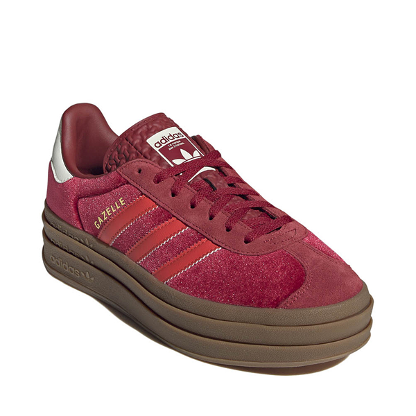 Womens adidas Gazelle Bold Athletic Shoe Team Victory Red Bright Red Off White Journeys