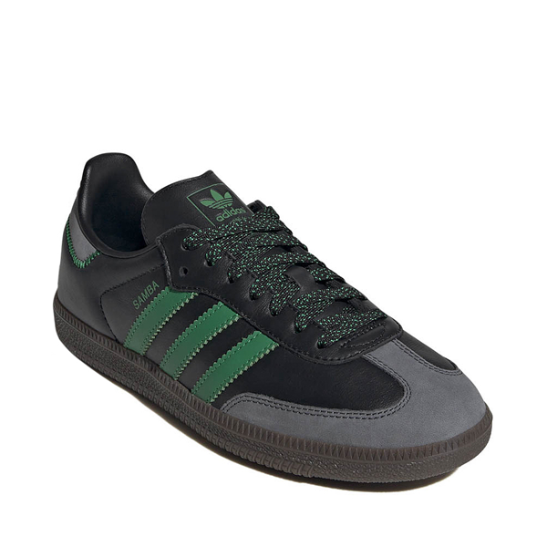 alternate view Womens adidas Samba OG Athletic Shoe - Core Black / Green / GreyALT5