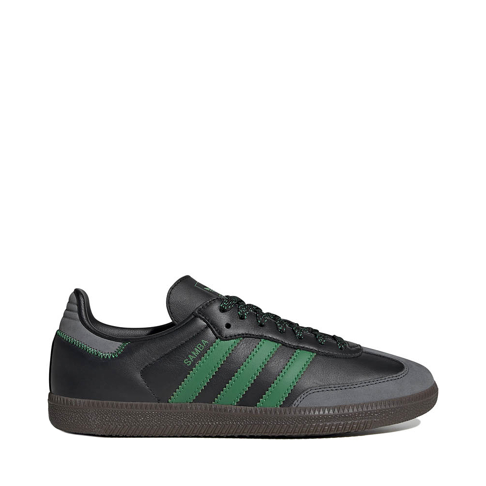 Womens adidas Samba OG Athletic Shoe - Core Black / Green / Grey