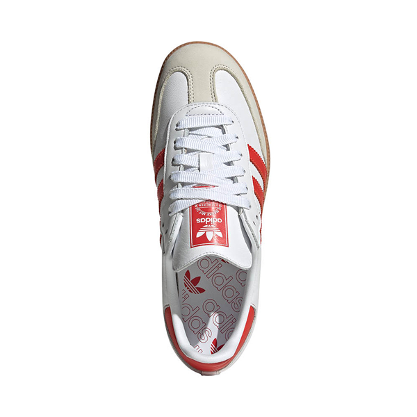 Womens adidas Samba OG Athletic Shoe - White / Solar Red / Off White