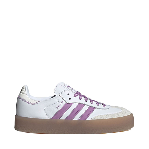 Womens adidas Sambae Athletic Shoe - White / Preloved Purple / Off White