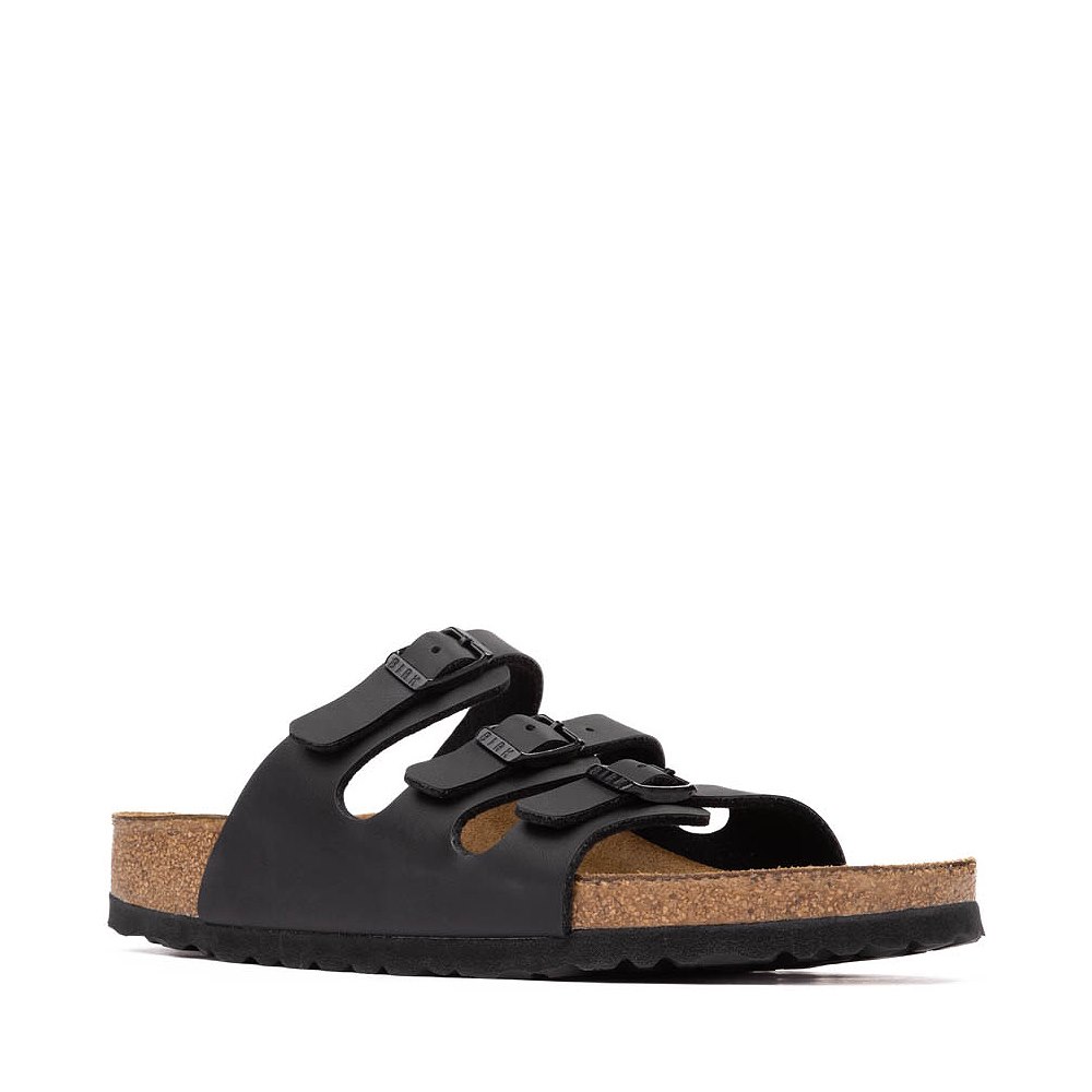 BIRKENSTOCK　Florida　ブラックナロー Womens Birkenstock Florida Soft Footbed Slide Sandal - Black