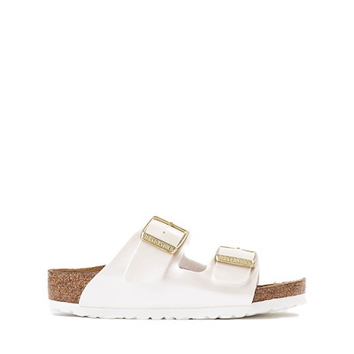 Main view of Birkenstock Arizona Slide Sandal - Little Kid / Big Kid - Electric Metallic Pearl