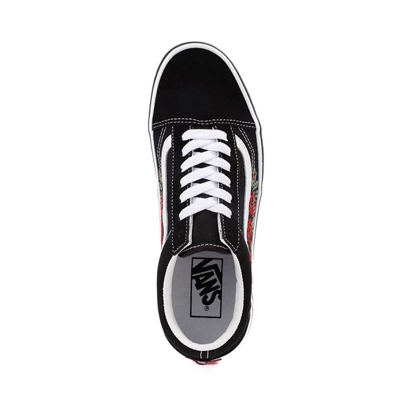 alternate view Vans Old Skool Roses Skate Shoe - BlackALT2