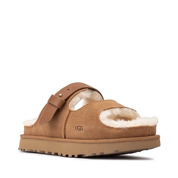 alternate view Womens UGG® Greenport Slide Sandal - ChestnutALT5