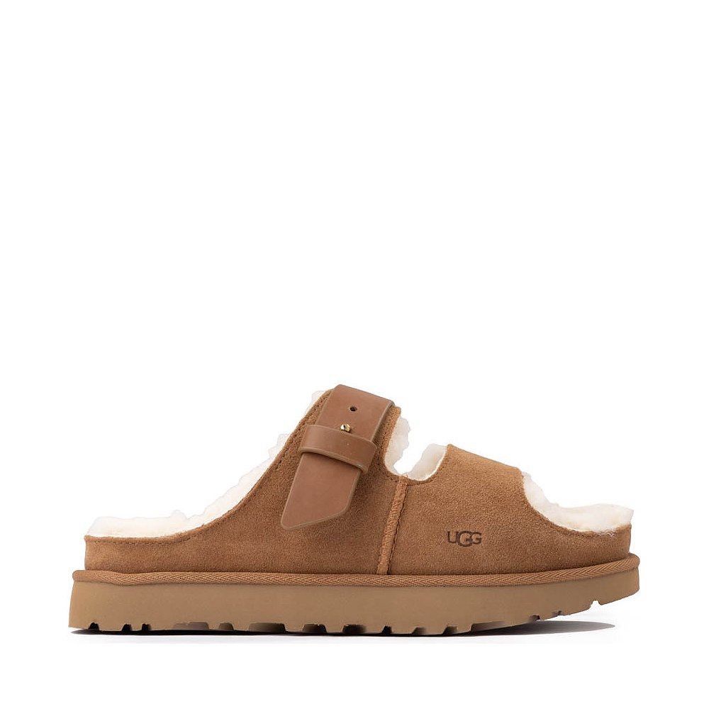 Womens UGG&reg; Greenport Slide Sandal - Chestnut