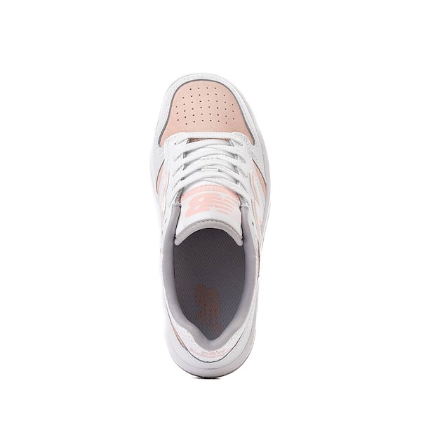 alternate view New Balance 480 Athletic Shoe - Big Kid - White / Pink HazeALT2