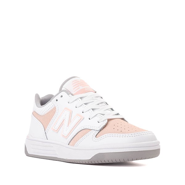 alternate view New Balance 480 Athletic Shoe - Big Kid - White / Pink HazeALT5