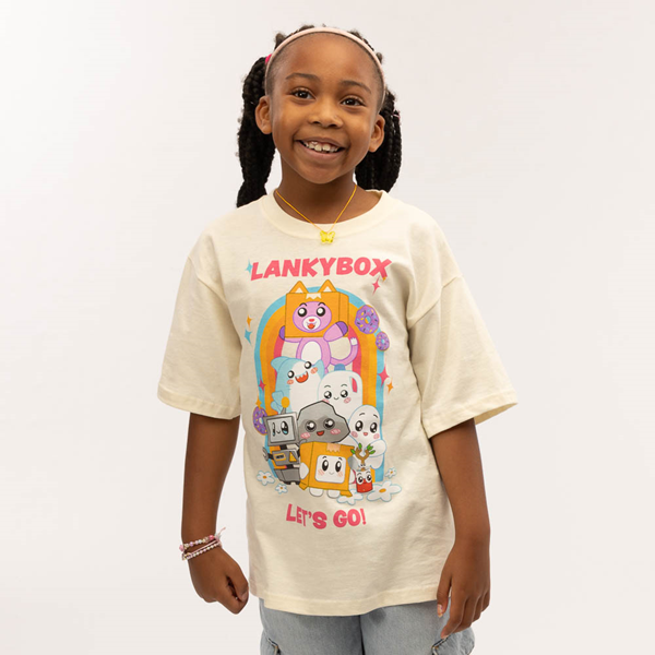 Lankybox Tee - Little Kid / Big Kid - Natural