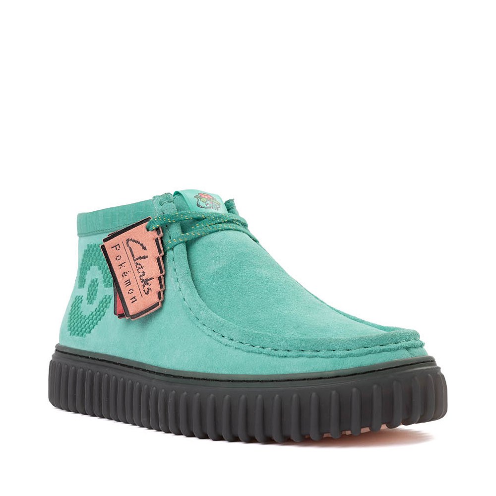 靴 Clarks Wallabeemonk Clarks x Pokémon Torhill Explore Chukka Boot - Turquoise