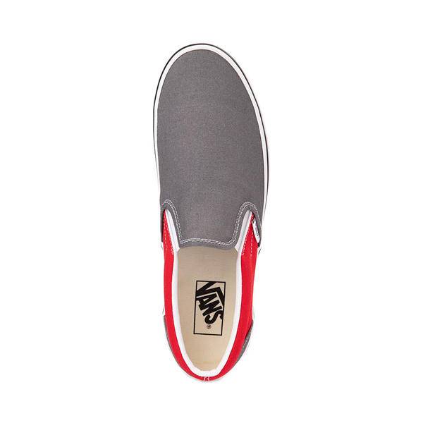 alternate view Vans Slip-On 2-Tone Skate Shoe - Gray / RedALT2