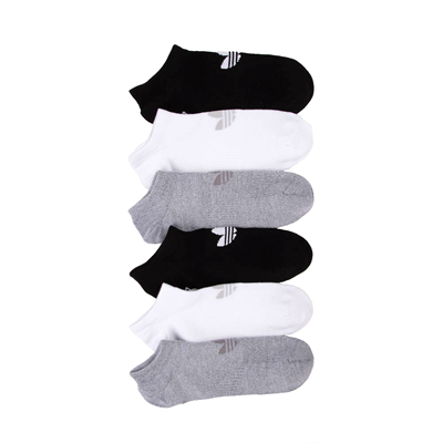 adidas Trefoil Crew Socks 6 Pack - Black / White
