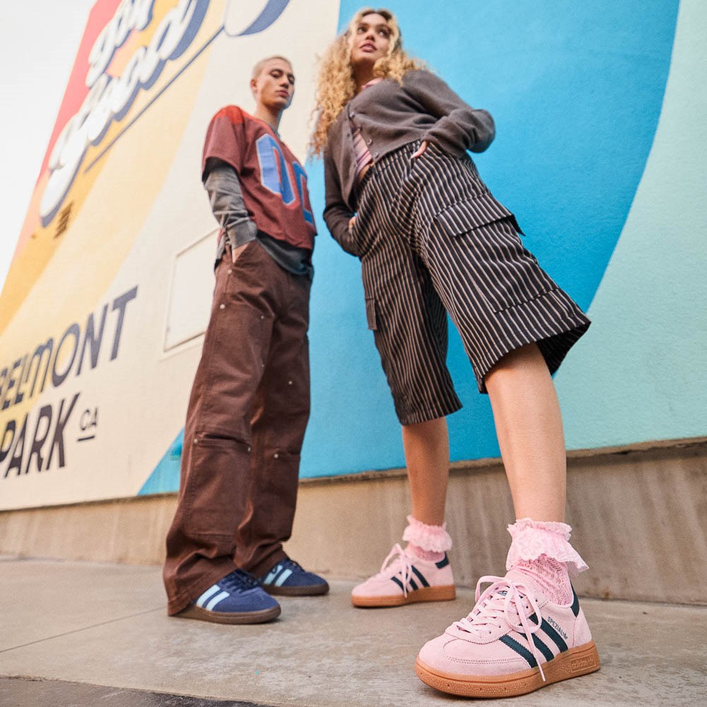 国内配送 adidas HANDBALL SPEZIAL CLEAR PINK/WONDER BLUE/GUM Adidas Handball Spezial Clear Pink Wonder Blue Gum | Senikersku