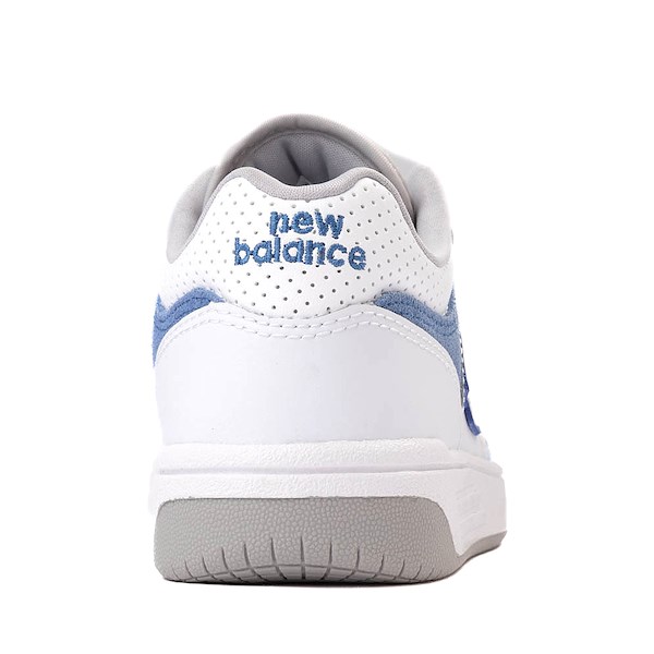 alternate view New Balance 480 Athletic Shoe - Big Kid - White / Sea StoneALT4
