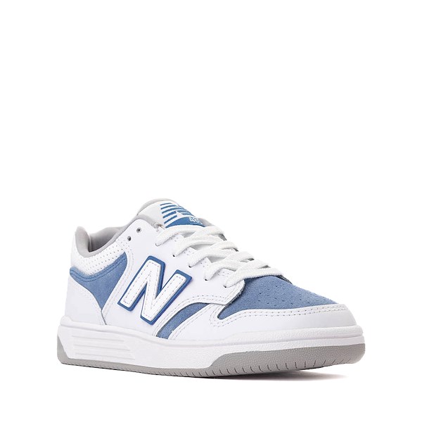 alternate view New Balance 480 Athletic Shoe - Big Kid - White / Sea StoneALT5