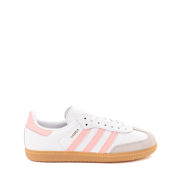 adidas Samba OG Athletic Shoe Big Kid White Semi Pink Spark Gum