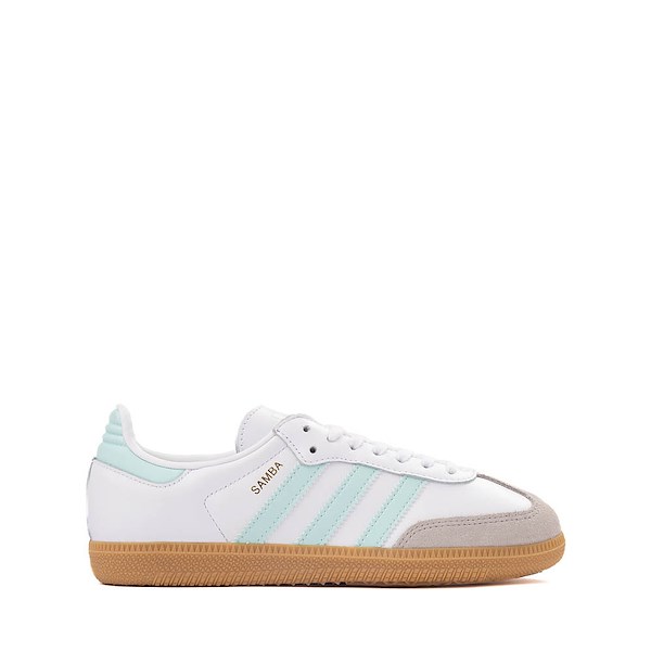 adidas Samba OG Athletic Shoe - Little Kid - White / Semi Flash Aqua / Gum