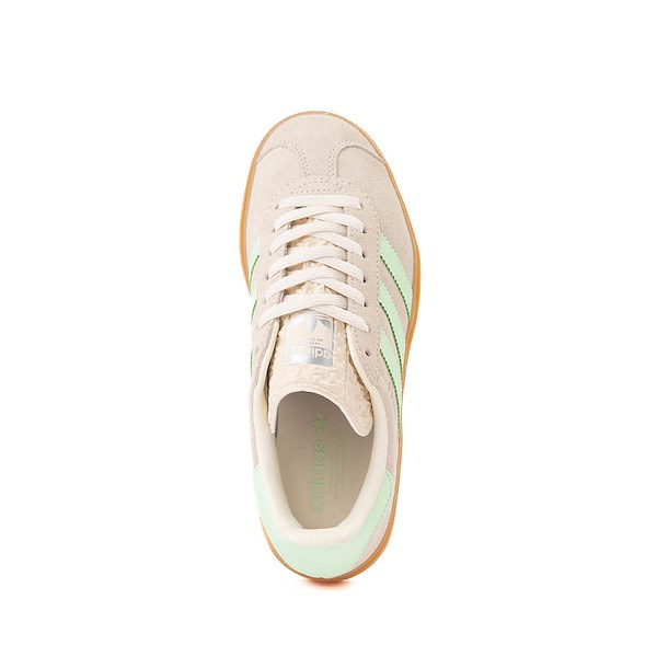 alternate view adidas Gazelle Bold Athletic Shoe - Big Kid - Wonder White / GreenALT2