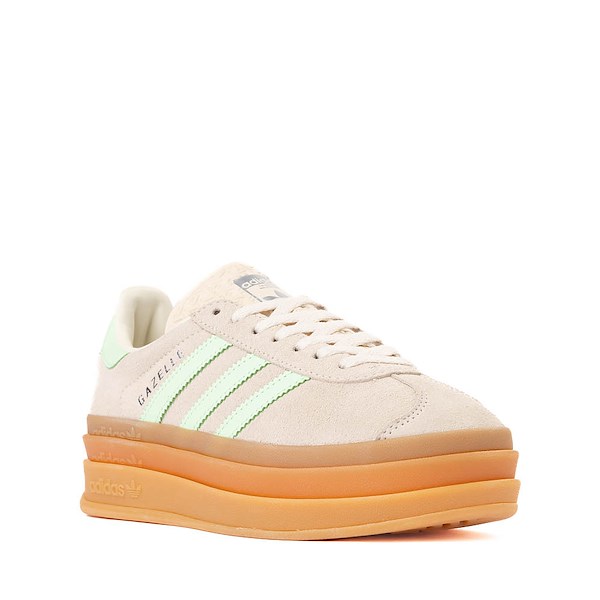 alternate view adidas Gazelle Bold Athletic Shoe - Big Kid - Wonder White / GreenALT5