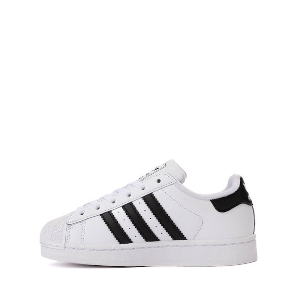 alternate view adidas Superstar II Athletic Shoe - Little Kid - White / Core Black / WhiteALT1