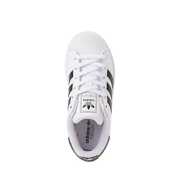 alternate view adidas Superstar II Athletic Shoe - Little Kid - White / Core Black / WhiteALT2