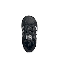 adidas Superstar II Comfort Closure Elastic Lace Athletic Shoe - Baby /  Toddler - Core Black / White / Core Black | Journeys