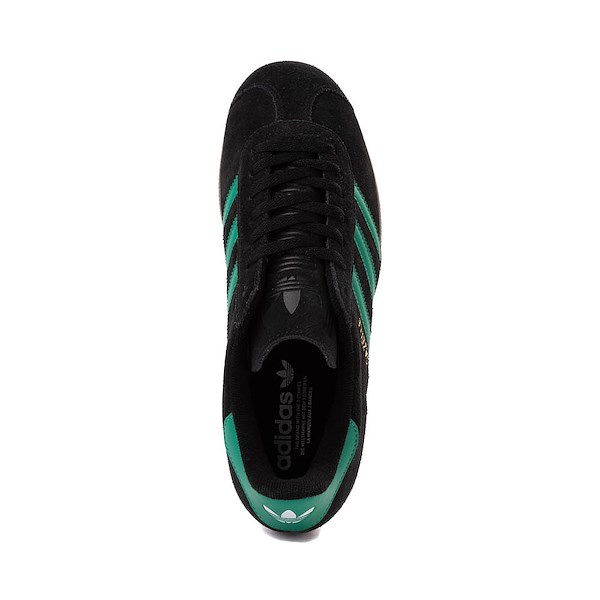 alternate view Mens adidas Gazelle Athletic Shoe - Black / Court Green / GumALT2