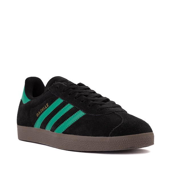alternate view Mens adidas Gazelle Athletic Shoe - Black / Court Green / GumALT5